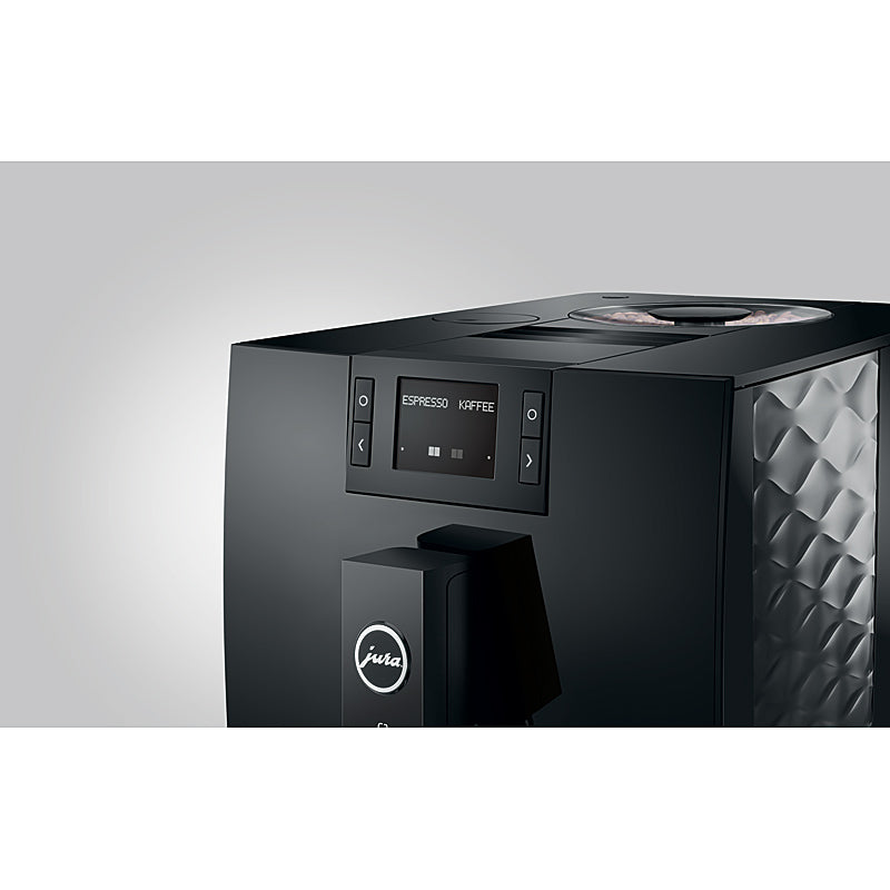 JURA C3 Kaffeevollautomat in Piano Black mit kompaktem Wellendesign