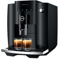 Jura E4 Piano Black Kaffeevollautomat mit Professional Aroma Grinder und Symbol-Display