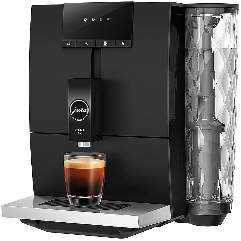 JURA ENA 4 Kaffeevollautomat in Metropolitan Black mit integriertem Mahlwerk