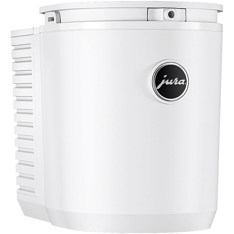 JURA Cool Control 1,0L Milchkühler in Weiß mit gebürstetem Edelstahldeckel