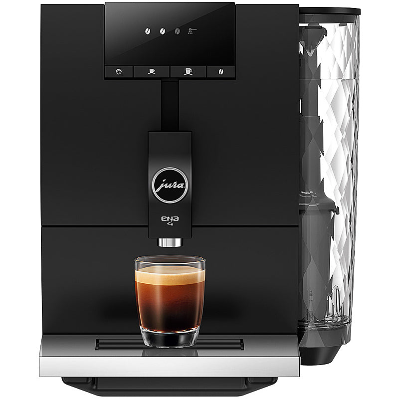 JURA ENA 4 Kaffeevollautomat in Metropolitan Black mit integriertem Mahlwerk