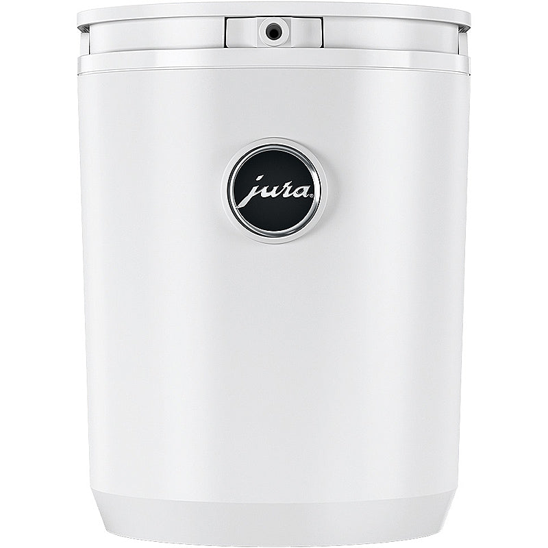 JURA Cool Control 1,0L Milchkühler in Weiß mit gebürstetem Edelstahldeckel