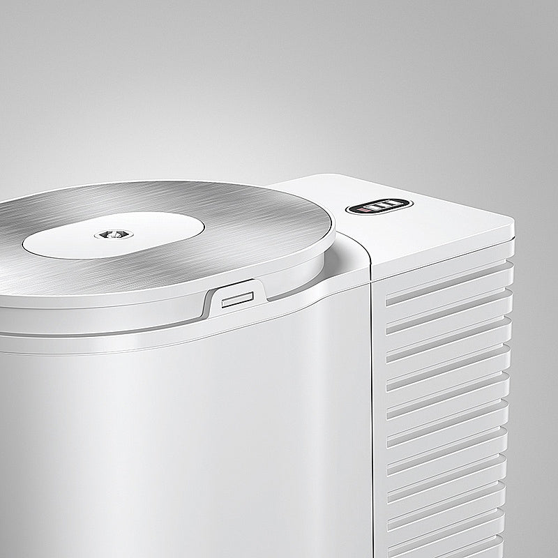 JURA Cool Control 1,0L Milchkühler in Weiß mit gebürstetem Edelstahldeckel