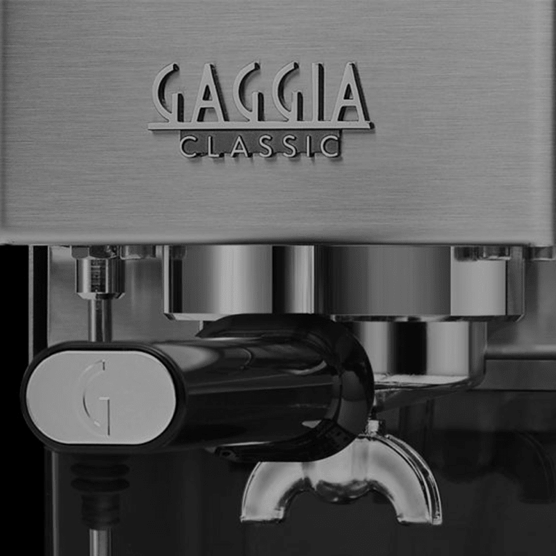 Gaggia Classic E24 Siebträgermaschine in gebürstetem Edelstahl mit 58mm-Siebträger