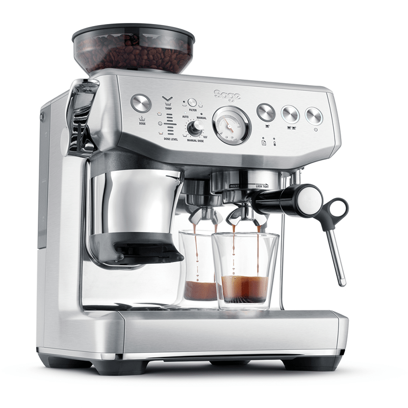 Sage Barista Express Impress Espressomaschine mit integriertem Mahlwerk in Silber