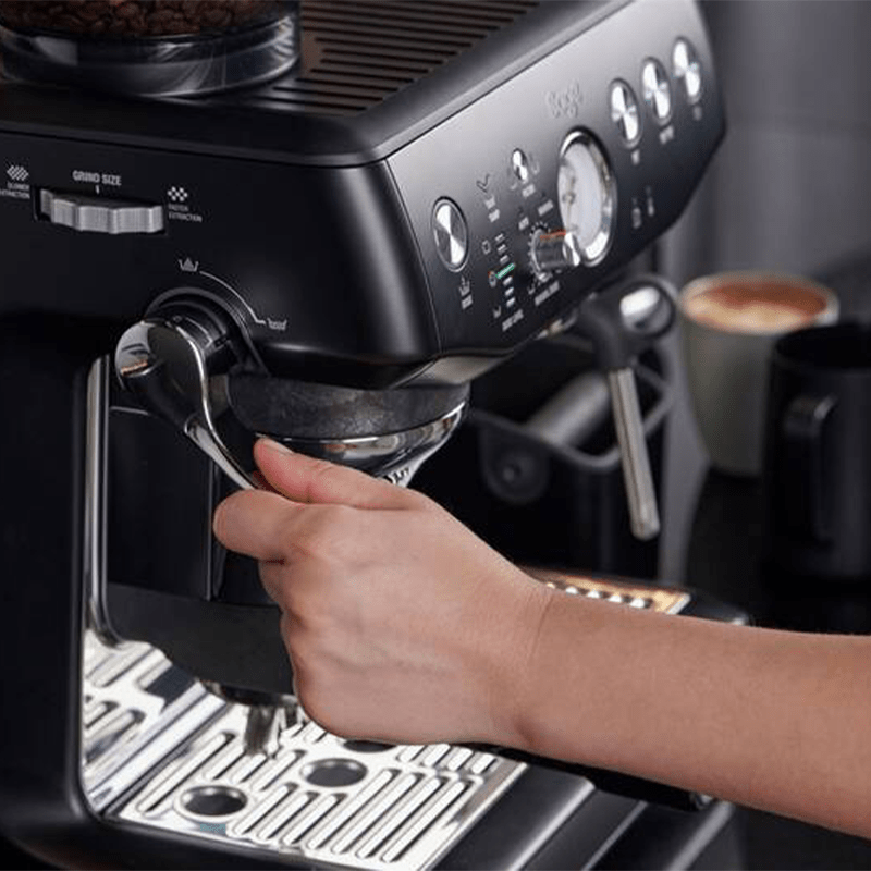 Sage Barista Express Impress Espressomaschine mit integriertem Mahlwerk in Silber