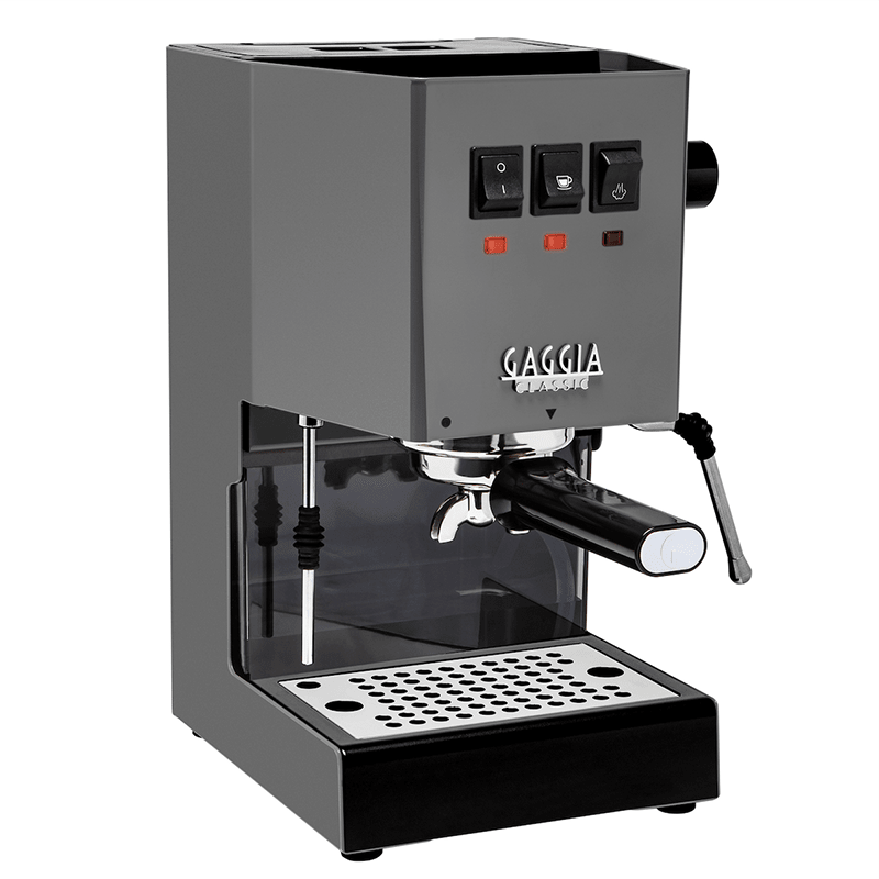 Gaggia Classic E24 Siebträgermaschine in gebürstetem Edelstahl mit 58mm-Siebträger