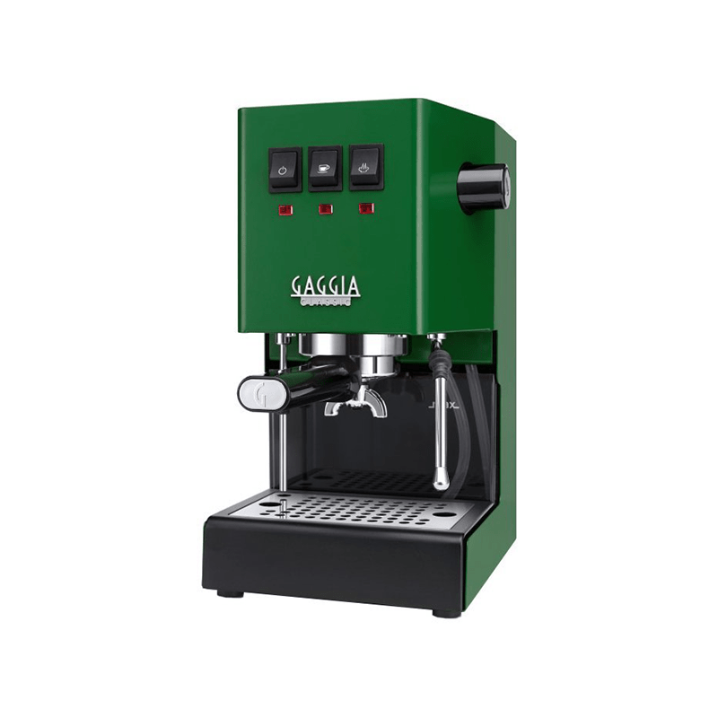 Gaggia Classic E24 Siebträgermaschine in gebürstetem Edelstahl mit 58mm-Siebträger