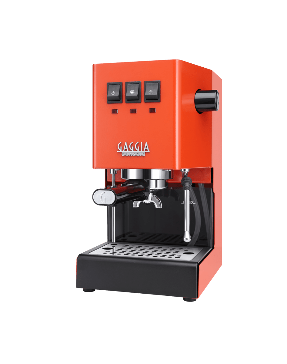 Gaggia Classic E24 Siebträgermaschine in gebürstetem Edelstahl mit 58mm-Siebträger
