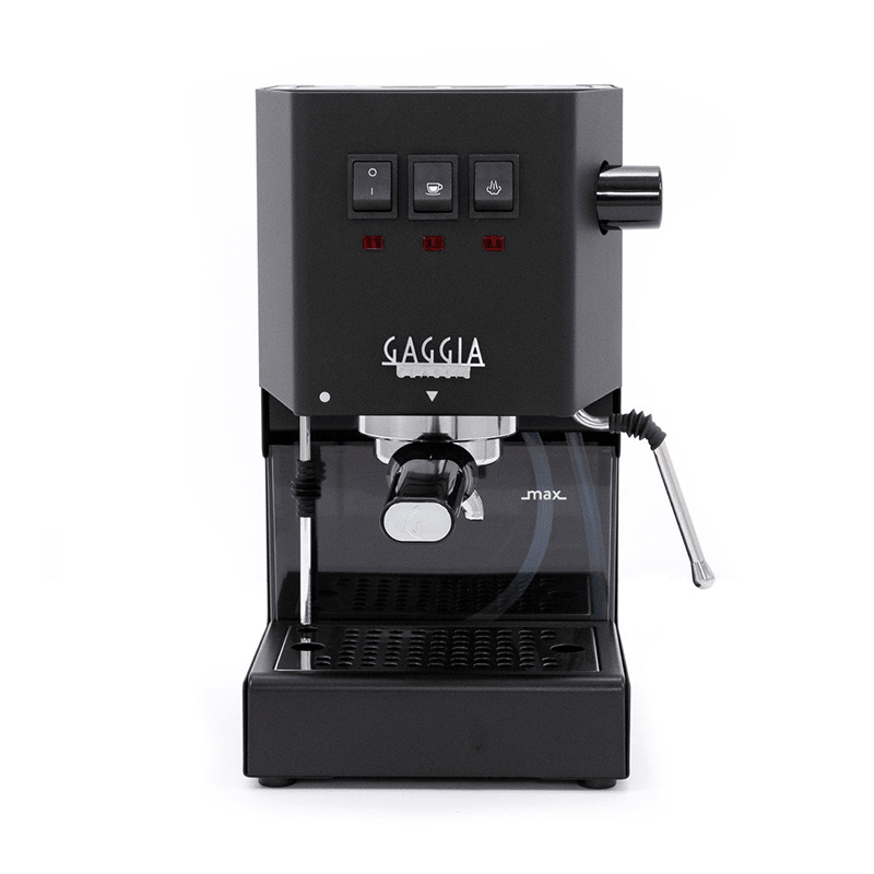 Gaggia Classic E24 Siebträgermaschine in gebürstetem Edelstahl mit 58mm-Siebträger