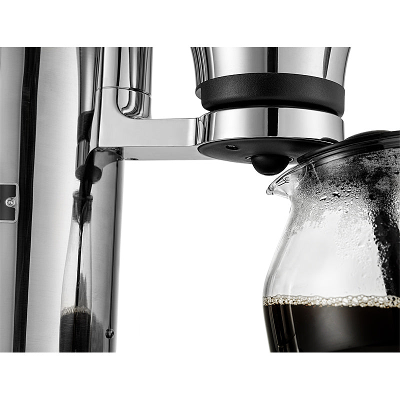 Aarke Filterkaffeemaschine aus Edelstahl mit Glaskanne und minimalistischem Design