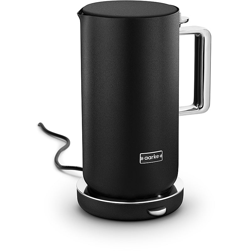 Aarke Wasserkocher in Matte Black mit LED-Temperaturanzeige und variabler Temperaturwahl