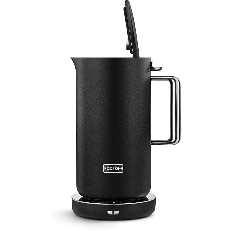 Aarke Wasserkocher in Matte Black mit LED-Temperaturanzeige und variabler Temperaturwahl