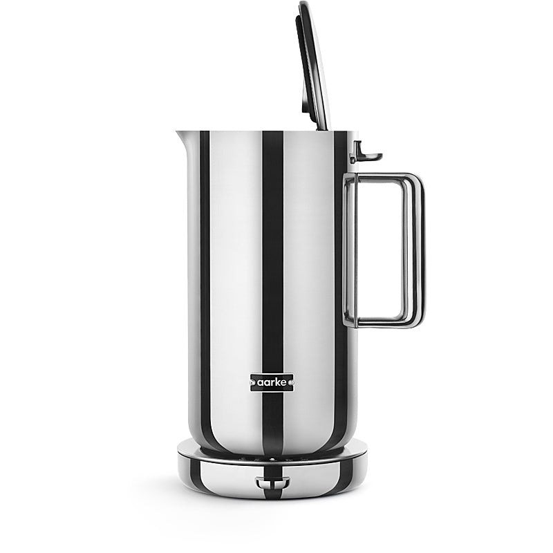 Aarke Wasserkocher aus Edelstahl mit minimalistischem Design und tropffreiem Ausguss