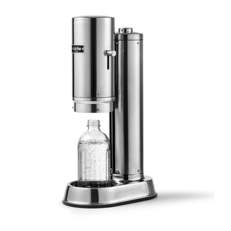 Aarke Carbonator Pro Wassersprudler in Steel mit Glasflasche