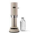 Aarke Carbonator Pro Wassersprudler in Sand-Optik mit Glasflasche