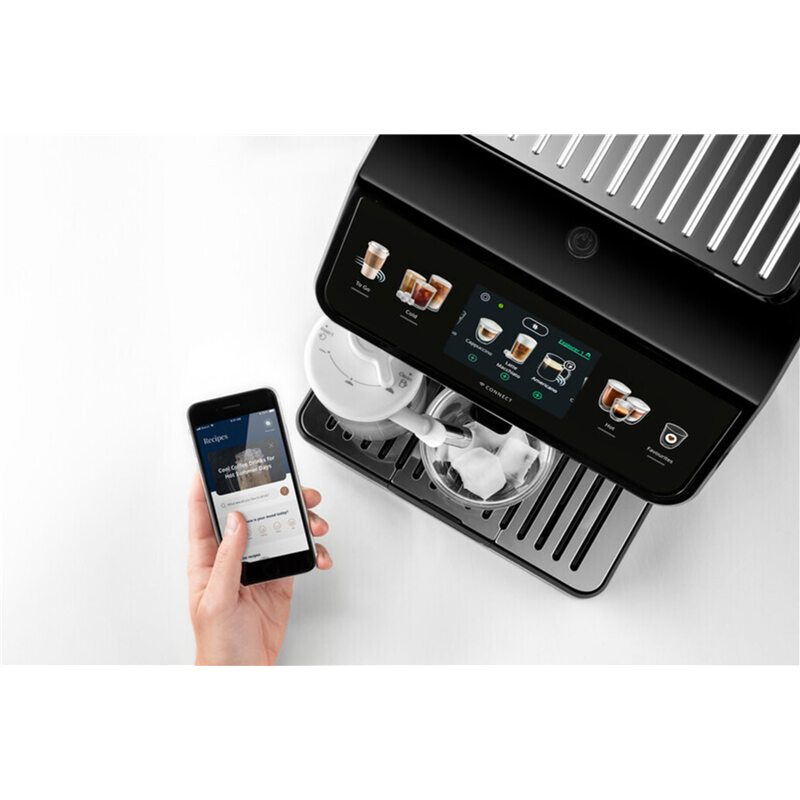 De'Longhi Eletta Explore Kaffeevollautomat in Titan mit TFT-Touchdisplay