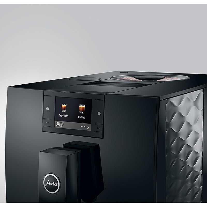 JURA C9 Kaffeevollautomat Piano Black mit 2,8" Farbdisplay und kompaktem Design