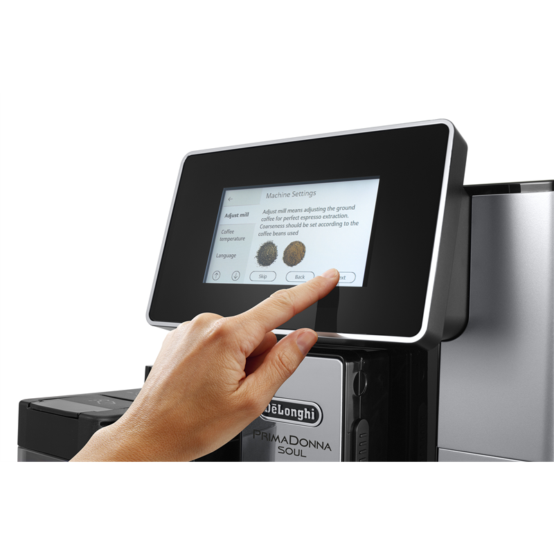 De'Longhi PrimaDonna Soul Kaffeevollautomat mit LatteCrema-System und Touchdisplay