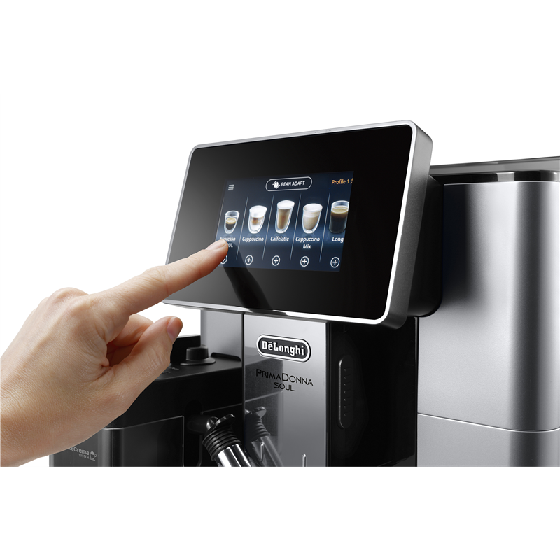 De'Longhi PrimaDonna Soul Kaffeevollautomat mit LatteCrema-System und Touchdisplay