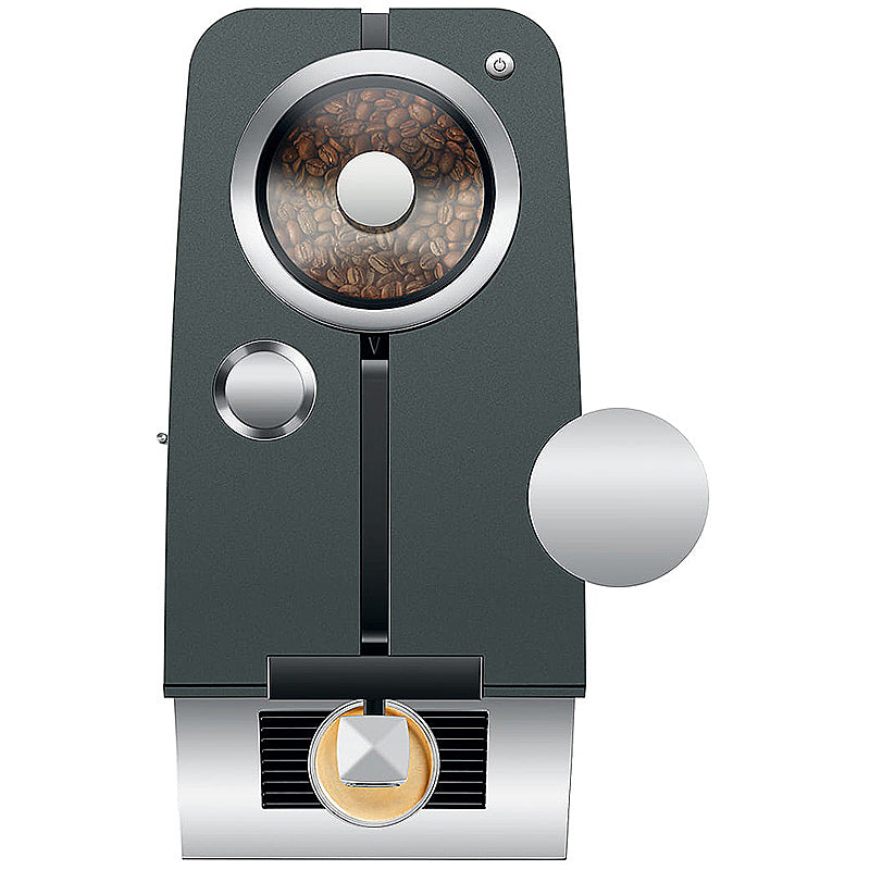 JURA ENA 5 Night Inox Kaffeevollautomat in Edelstahl-Optik mit Touch-Display und höhenverstellbarem Auslauf