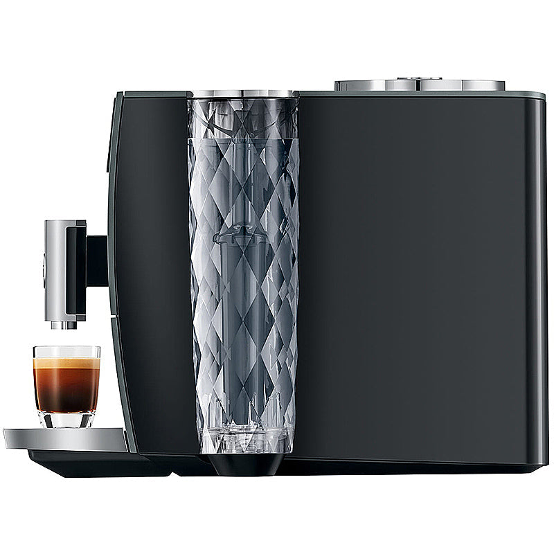 JURA ENA 5 Night Inox Kaffeevollautomat in Edelstahl-Optik mit Touch-Display und höhenverstellbarem Auslauf