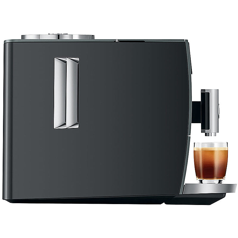 JURA ENA 5 Night Inox Kaffeevollautomat in Edelstahl-Optik mit Touch-Display und höhenverstellbarem Auslauf