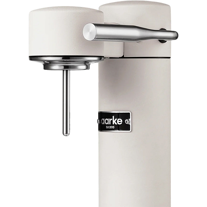 Aarke Carbonator 3 Wassersprudler in matter weißer Edelstahl-Ausführung